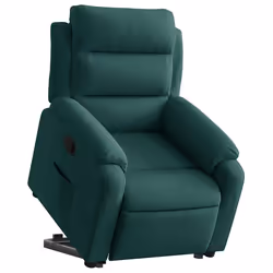 Poltrona Alzapersona Reclinabile Verde Scuro in Vellutocod mxl 132822 - Vista aggiuntiva 3
