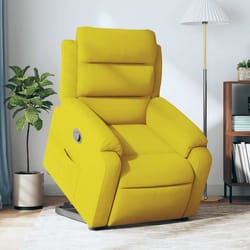Poltrona Alzapersona Reclinabile Gialla in Vellutocod mxl 84893
