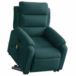 Poltrona Alzapersona Reclinabile Verde Scuro in Vellutocod mxl 132826 - Vista aggiuntiva 3