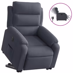 VidaXL 3205115, Velluto, Grigio, Schiuma, 110 kg, 750 mm, 925 mm