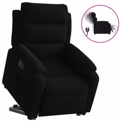 VidaXL 3205120, Velluto, Nero, Schiuma, 110 kg, 750 mm, 925 mm