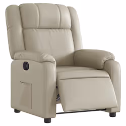 Poltrona Reclinabile Elettrica Crema in Similpellecod mxl 108849 - Vista aggiuntiva 3