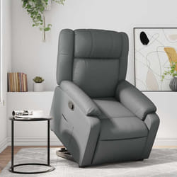 Poltrona Alzapersona Reclinabile Grigio in Similpellecod mxl 132819