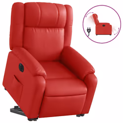 VidaXL 3205169, Ecopelle, Rosso, Schiuma, 110 kg, 770 mm, 950 mm