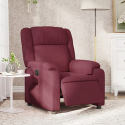 Poltrona Elettrica Reclinabile Rosso Vino in Tessutocod mxl 85119
