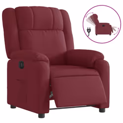 Poltrona Elettrica Reclinabile Rosso Vino in Tessutocod mxl 85119 - Vista aggiuntiva 2