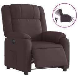 Poltrona Elettrica Reclinabile Marrone Scuro in Tessutocod mxl 85121 - Vista aggiuntiva 2