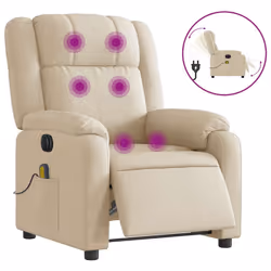VidaXL 3205199, Tessuto, Crema, Schiuma, 110 kg, 770 mm, 950 mm