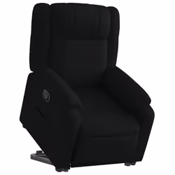 Poltrona Alzapersona Reclinabile Nera in Tessutocod mxl 109273 - Vista aggiuntiva 3