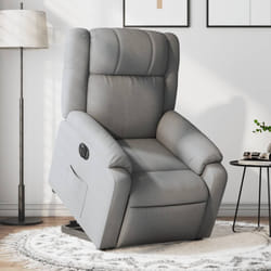 Poltrona Reclinante Alzapersona Elettrica Grigio Chiaro Tessutocod mxl 85309