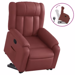 VidaXL 3205268, Ecopelle, Rosso, Schiuma, 110 kg, 780 mm, 920 mm