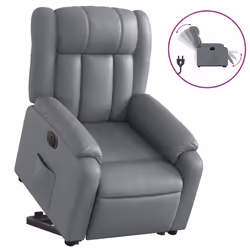 VidaXL 3205281, Ecopelle, Grigio, Schiuma, 110 kg, 780 mm, 920 mm