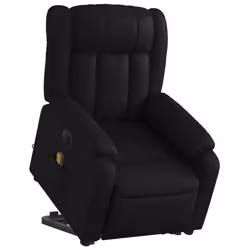 Poltrona Alzapersona Massaggiante Elettrica Nera in Similpellecod mxl 84909 - Vista aggiuntiva 3