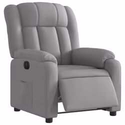 Poltrona Elettrica Reclinabile Grigio Chiaro in Tessutocod mxl 108865 - Vista aggiuntiva 3