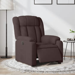 Vidaxl - Poltrona Elettrica Reclinabile Marrone Scuro in Tessuto 58397