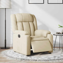 Poltrona Elettrica Reclinabile Crema in Tessutocod mxl 108915