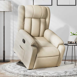 Poltrona Alzapersona Reclinabile Crema in Tessutocod mxl 132842