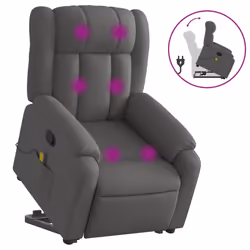 VidaXL 3205329, Tessuto, Grigio, Schiuma, 110 kg, 780 mm, 920 mm