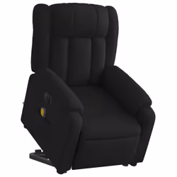 Poltrona Alzapersona Massaggiante Elettrica Nera in Tessutocod mxl 85070 - Vista aggiuntiva 3