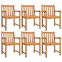 Set da Pranzo da Giardino 7 pz in Legno Massello di Acaciacod mxl 69721 - Vista aggiuntiva 3
