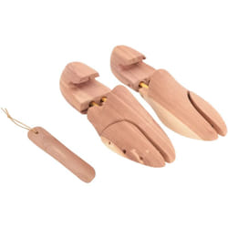 Allarga Scarpe con Calzascarpe eu 42-43 Legno Massello Cedro Vidaxl 29495