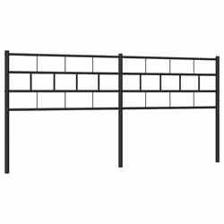 VidaXL 355695, Nero, Acciaio, 180 cm, 1870 mm, 90 cm, 30 mm