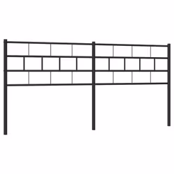 VidaXL 355696, Nero, Acciaio, 193 cm, 1980 mm, 90 cm, 30 mm