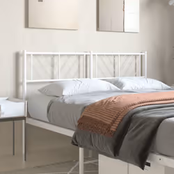 VidaXL 372260 testiera e pedana Bianco