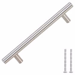 vidaXL Maniglie per Mobili 10pz Argento 128mm in Acciaio Inox - Vista aggiuntiva 3