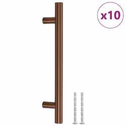 vidaXL Maniglie per Mobili 10pz Bronzo 128mm in Acciaio Inox - Vista aggiuntiva 2
