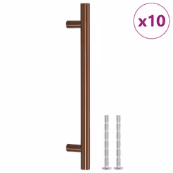 vidaXL Maniglie per Mobili 10pz Bronzo 160mm in Acciaio Inox - Vista aggiuntiva 2