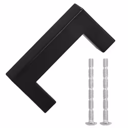 vidaXL Maniglie per Mobili 10pz Nere 64mm in Acciaio Inox - Vista aggiuntiva 3