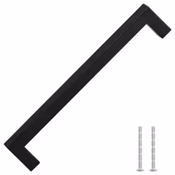 vidaXL Maniglie per Mobili 5pz Nere 192mm in Acciaio Inox - Vista aggiuntiva 3