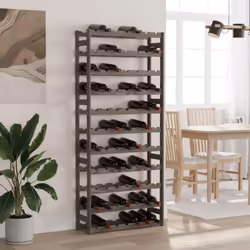Conservate, invecchiate e mostrate il vostro vino con stile con questo portabottiglie in legno! Legno massello di pino: Quest ...