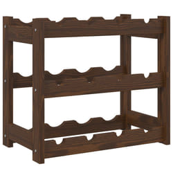 VidaXL 373388 scaffale per vino Legno Marrone