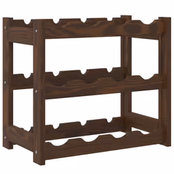 VidaXL 373388 scaffale per vino Legno Marrone - Vista aggiuntiva 5