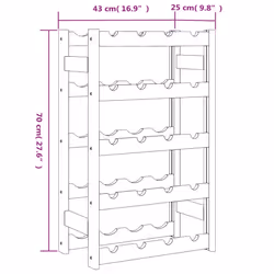 VidaXL 373390 scaffale per vino Legno Marrone - Vista aggiuntiva 7