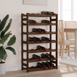 VidaXL 373392 scaffale per vino Legno Marrone