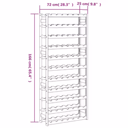 VidaXL 373394 scaffale per vino Legno Marrone - Vista aggiuntiva 6