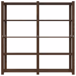 Scaffale a 5 Livelli Marrone 170x38x170 cm in Legno di Pinocod mxl 131852 - Vista aggiuntiva 3