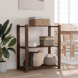 Questo scaffale in legno è la soluzione ideale per lo stoccaggio sia domestico che commerciale, e offre molto spazio per ripo ...