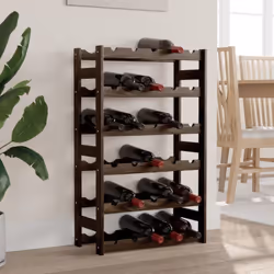 Conservate, invecchiate e mostrate il vostro vino con stile con questo portabottiglie in legno! Legno massello di pino: Quest ...