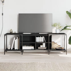 Mobile Porta TV Nero 153x37x50 cm in Legno Multistratocod mxl 85450