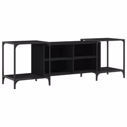 Mobile Porta TV Nero 153x37x50 cm in Legno Multistratocod mxl 85450 - Vista aggiuntiva 2