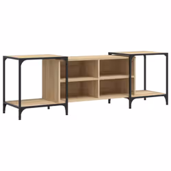 Mobile Porta TV Rovere Sonoma 155x37x50 cm in Legno Multistratocod mxl 109420 - Vista aggiuntiva 2