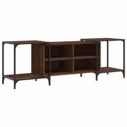 Mobile TV Rovere Marrone 153x37x50 cm in Legno Multistratocod mxl 133394 - Vista aggiuntiva 2