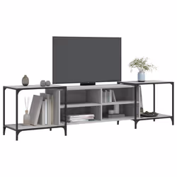 Mobile Porta TV Grigio Sonoma 203x37x50 cm in Legno Multistratocod mxl 133396 - Vista aggiuntiva 3