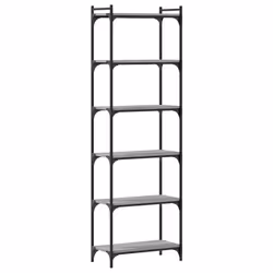 VidaXL 837665, Grigio, Quercia, Metallo, Legno, 600 mm, 300 mm, 1880 mm