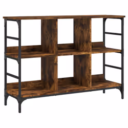 Credenza Rovere Fumo 102x32x73,5 cm in Legno Multistratocod mxl 85561 - Vista aggiuntiva 2