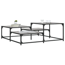 Tavolino Salotto Grigio Sonoma 107x107x40 cm Legno Multistratocod mxl 134205